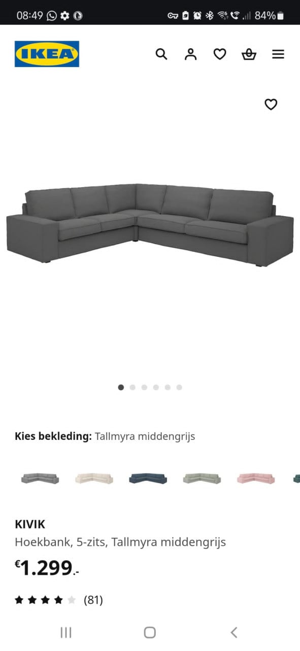 Hoekbank Ikea Kivik