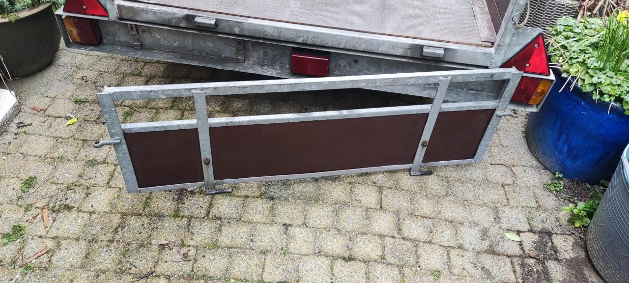 Goede nette aanhanger 190 x 120 + reserve wiel, bergbak, net, disselslot