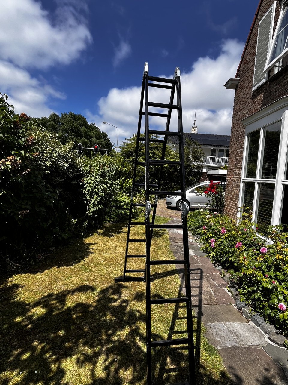 Andorr vouwladder, 620 cm, multifunctioneel met steigerplateaus