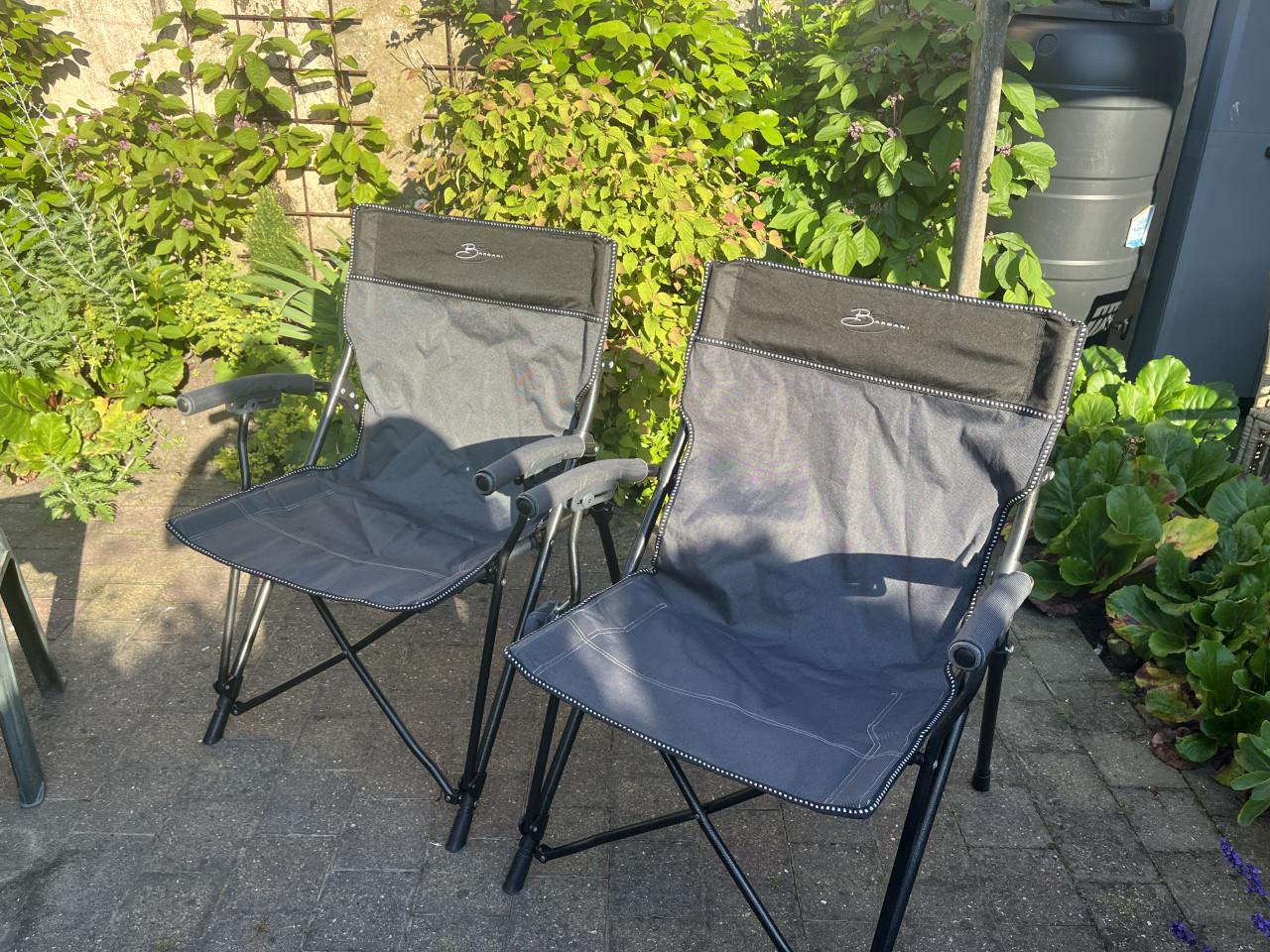 Campingstoel opvouwbaar 2 stuks