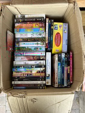 Diverse videobanden en dvd’s