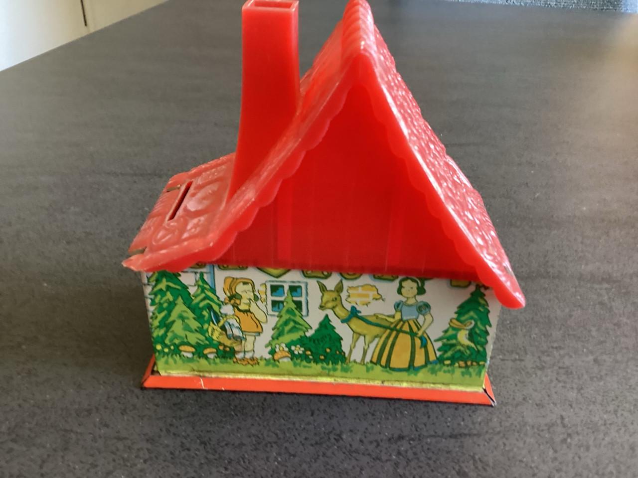 Vintage blikken sprookjes spasrpot (Hans en Grietje. Sneeuwwitje)