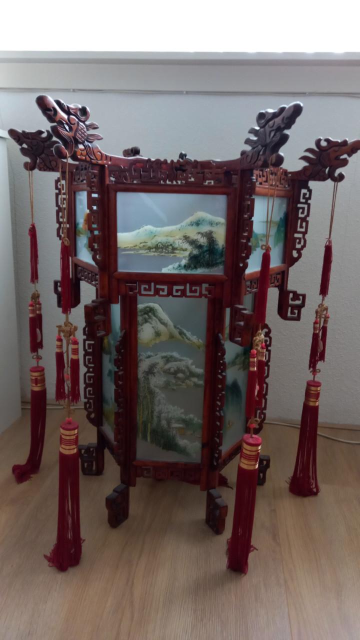 Chineese handgeschilderde hanglamp