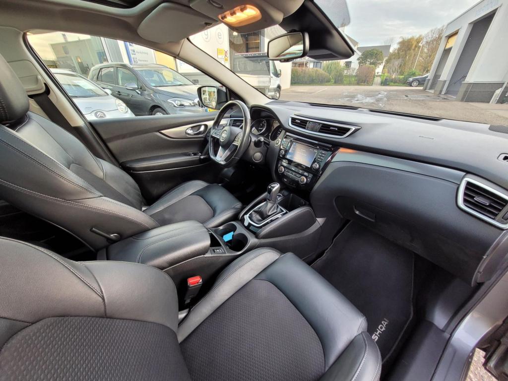 Nissan Qashqai 1.2 tekna automaat panoramadak 360 camera navi. leder. led.