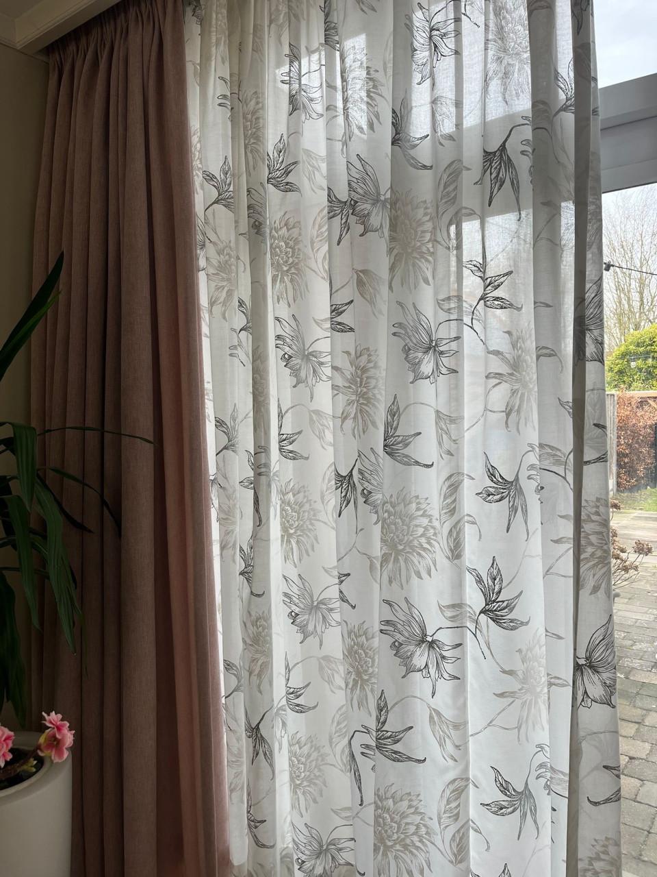 Zgan Mooi inbetween gordijn inclusief haakjes