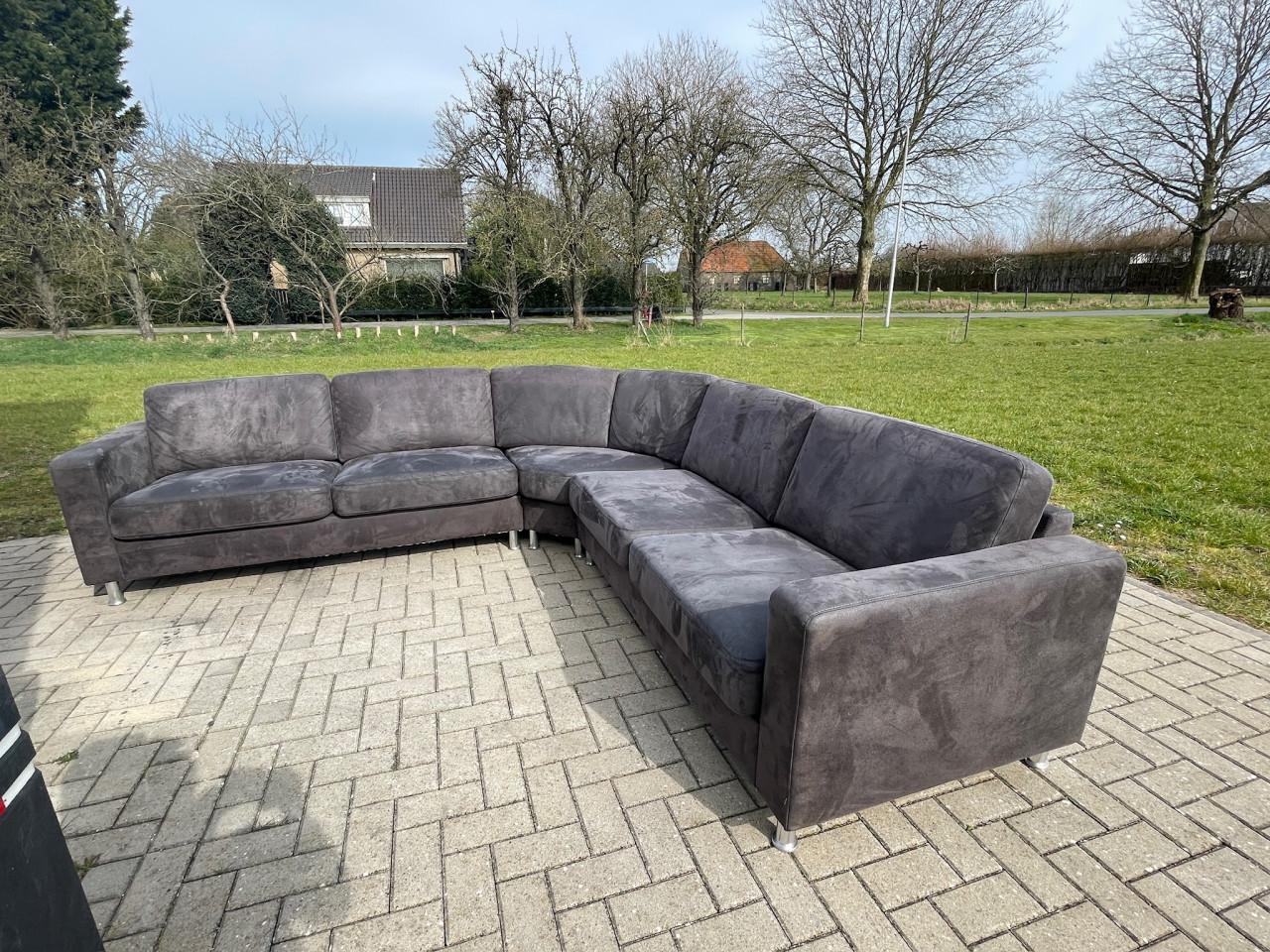 GRATIS LEVERING HEEL NL Mooie Grote Stoffen Hoekbank