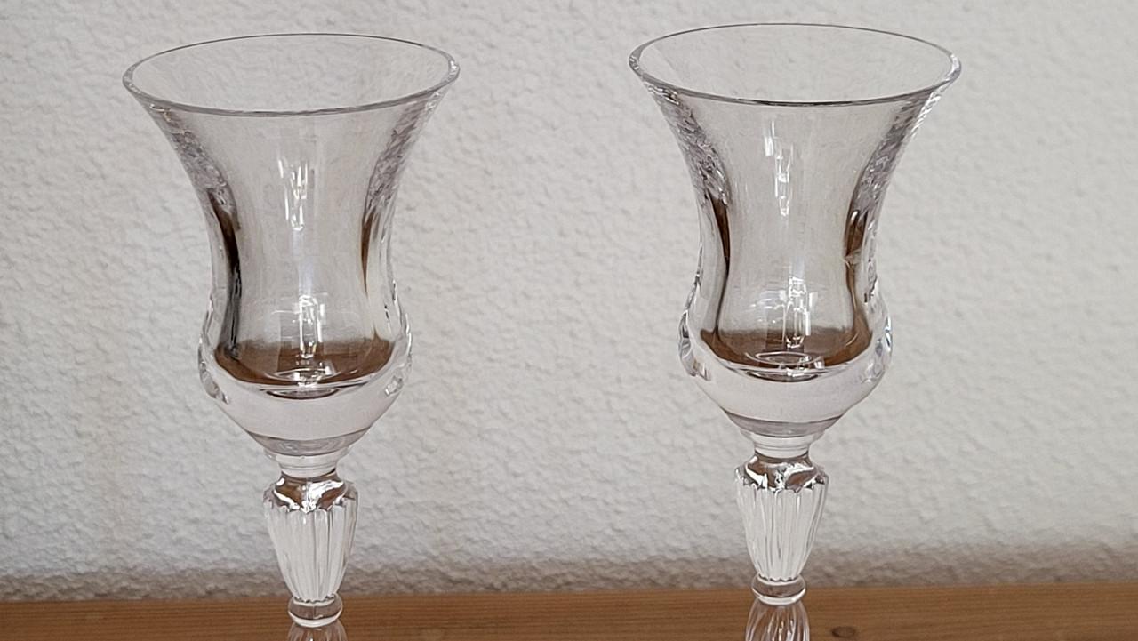 Set van 2 Royal Doulton kristallen kandelaars h 18,5 cm