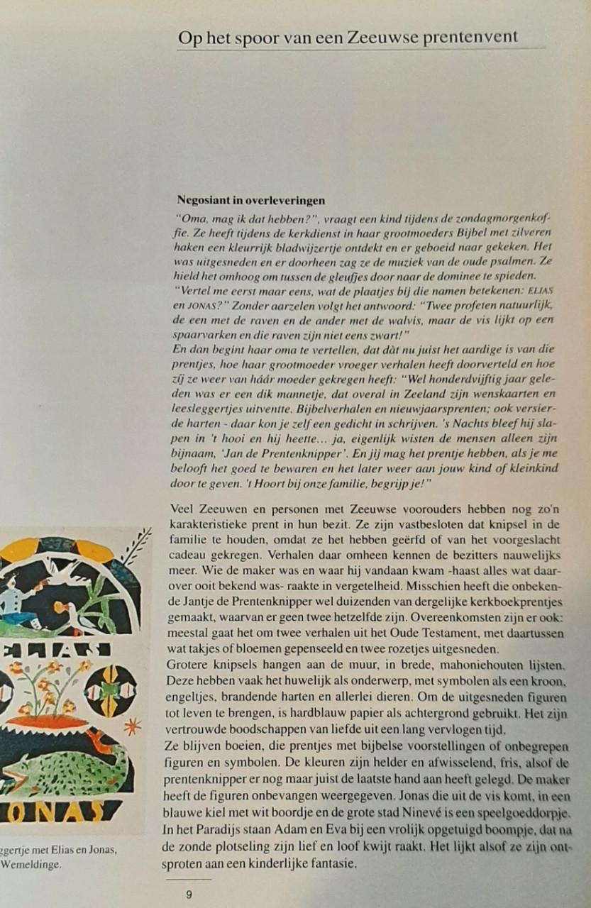 Jan de Prentenknipper, door Joke en Jan Peter Verhave, Zeeuwse Volkskunst
