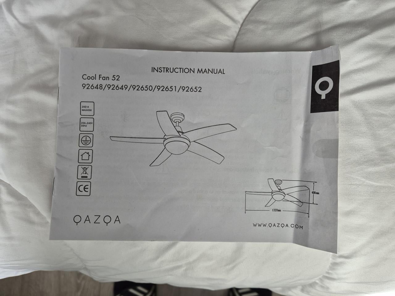 -ZGAN- Plafondventilator met verlichting