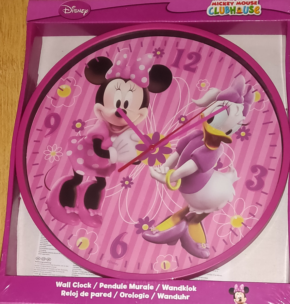 Mickey Mouse Wandklok  nieuw