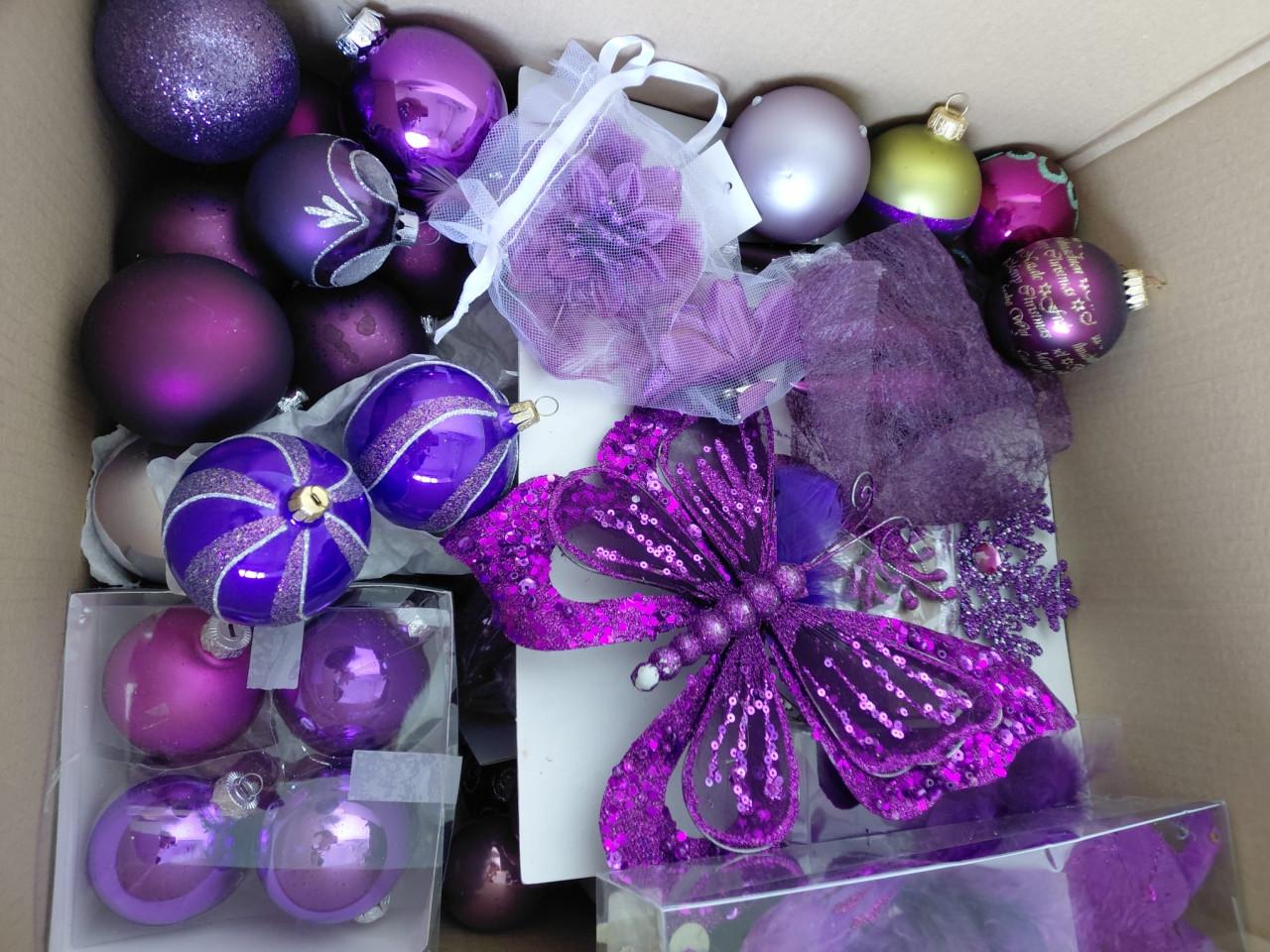 Kerstballen ( paars )