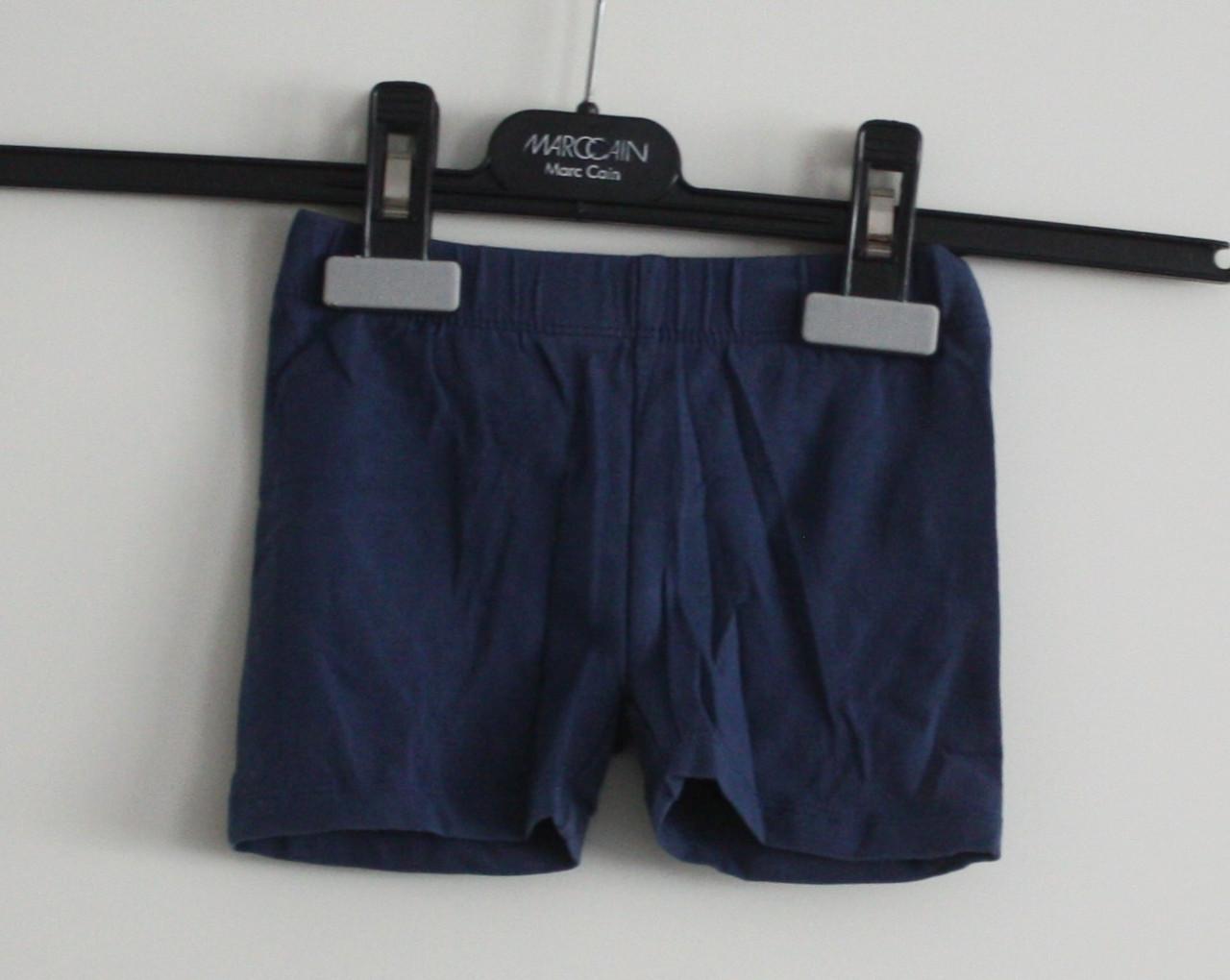 Donkerblauwe korte broek maat 86-92