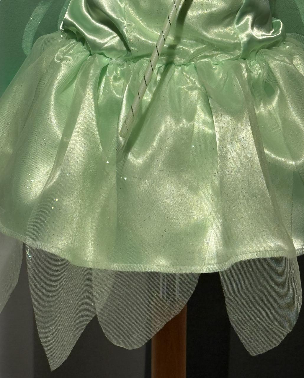 Nieuw 104-110-116 Tinkerbel Elfje Jurk Vleugels Staf Diadeem