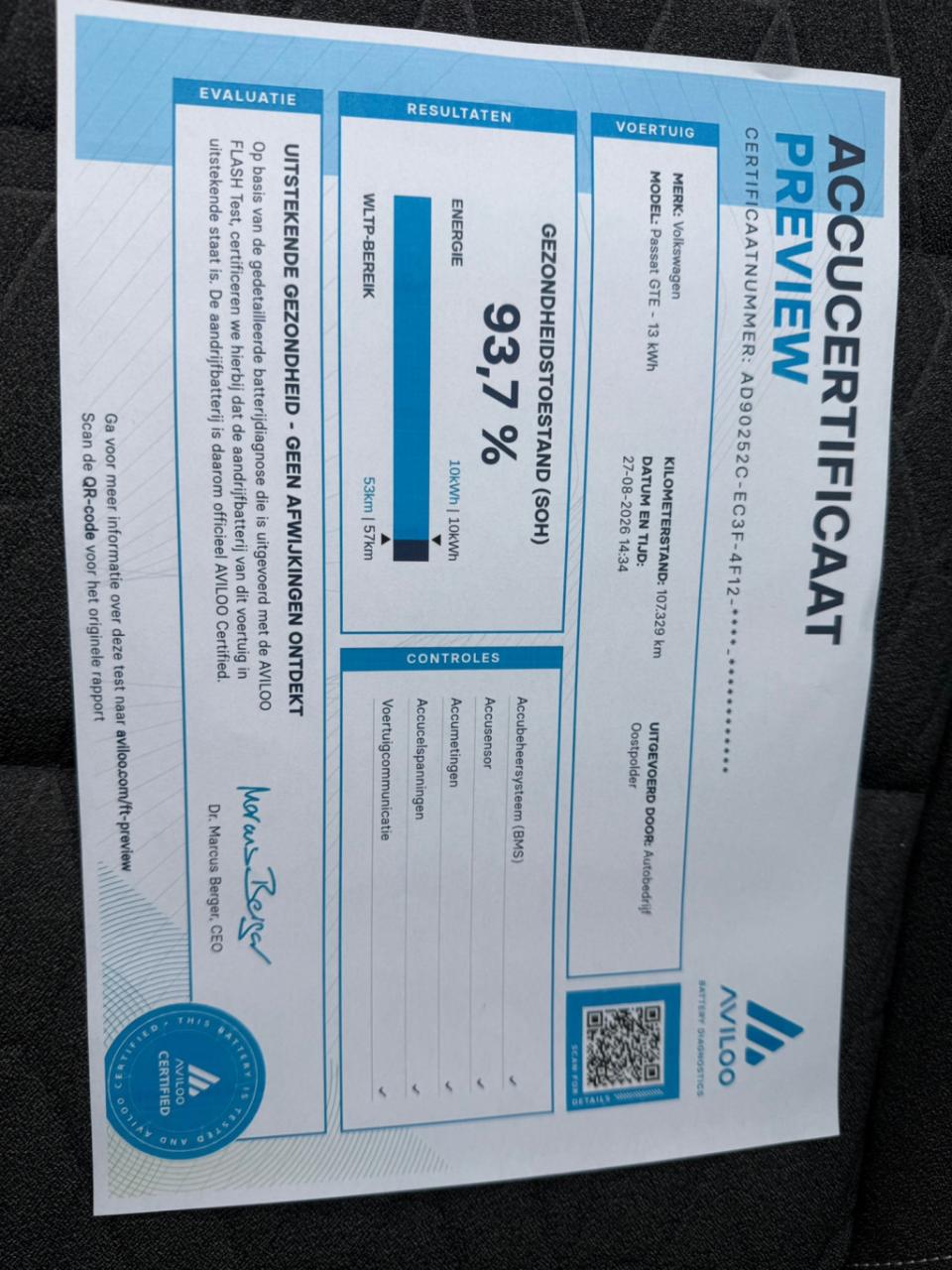 Volkswagen Passat variant 1.4 tsi phev gte business soh 93%