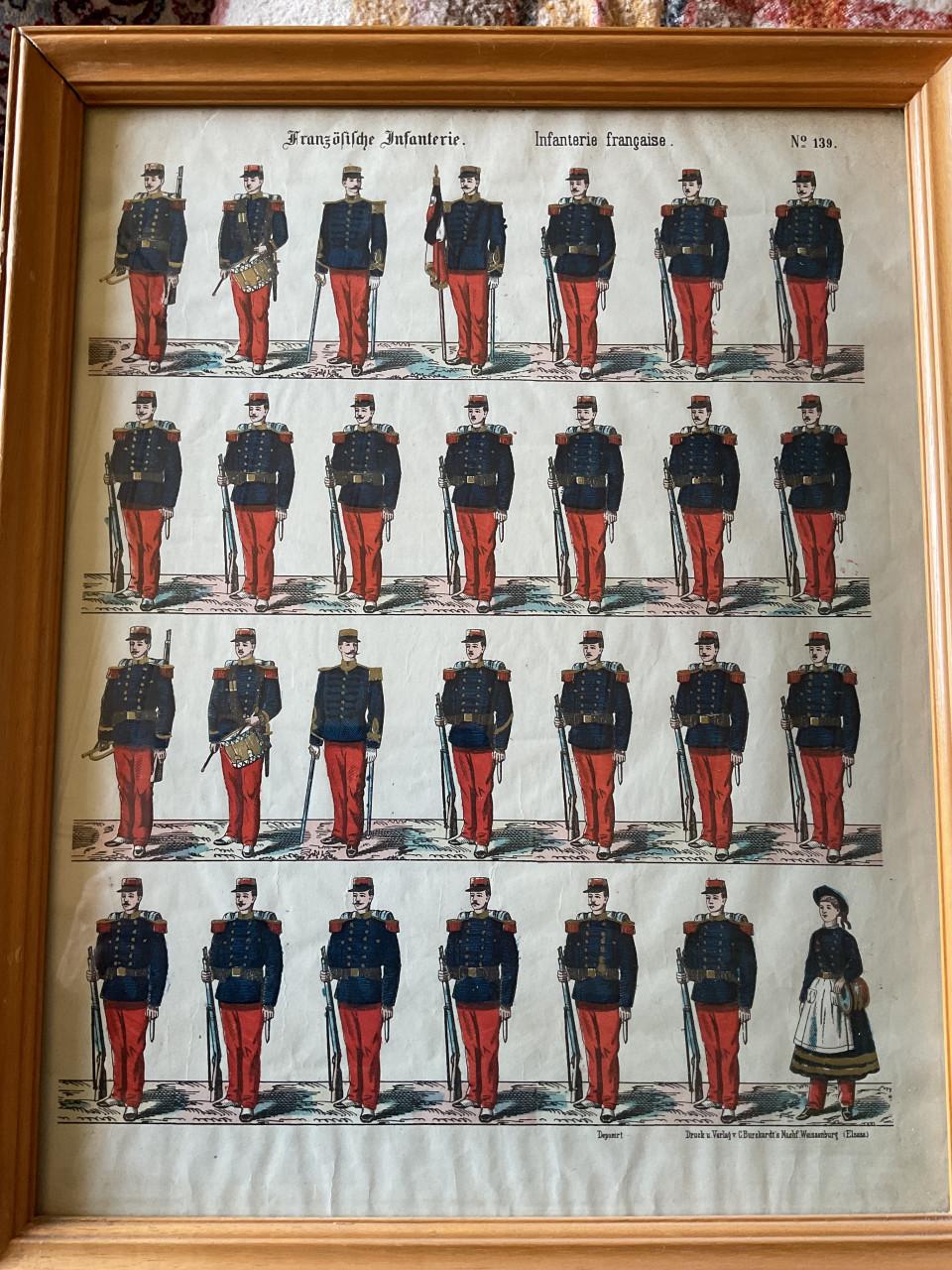 Franse infanterie en leger te paard