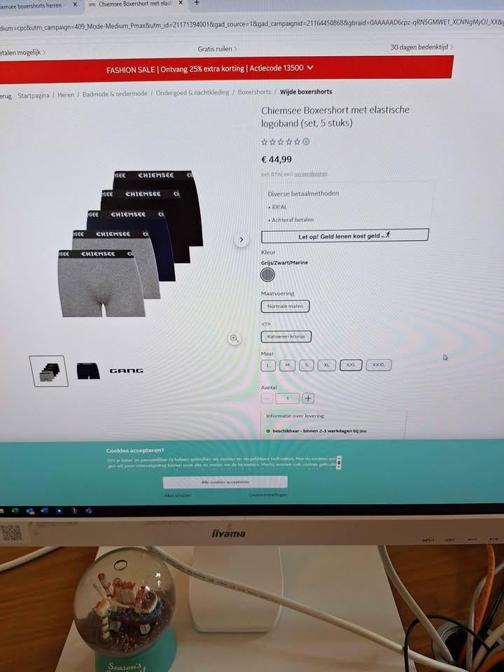 Boxer shorts nieuw maat xxl 5 stuks sint kado?