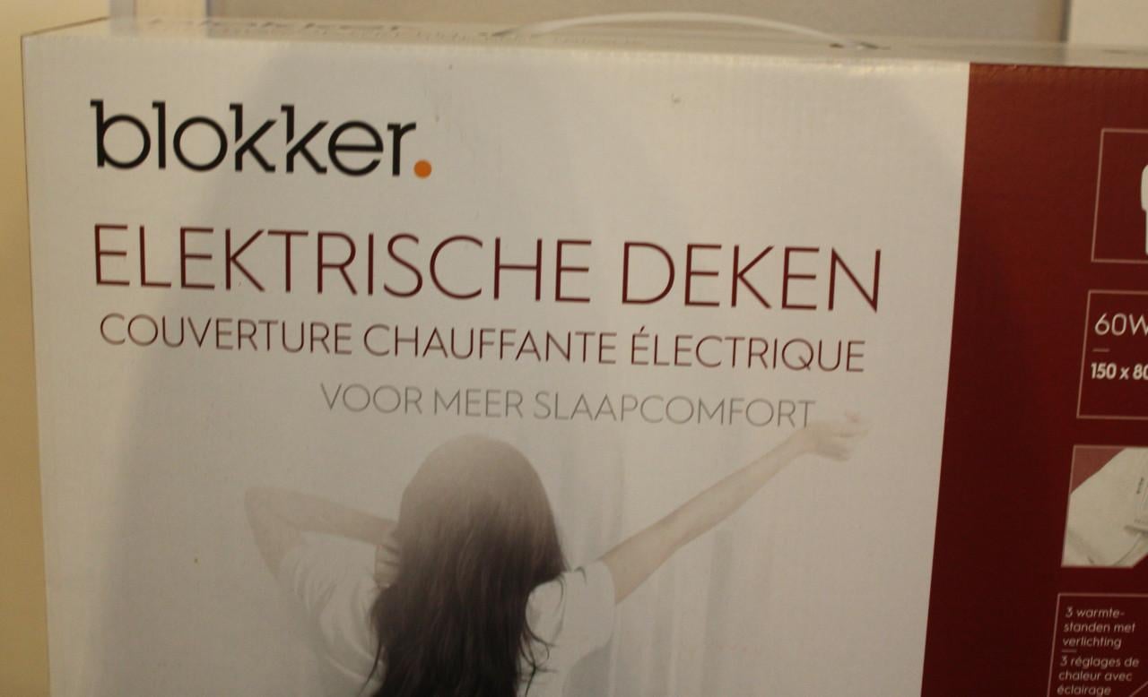 Elektrische deken bokker nieuw in verpakking