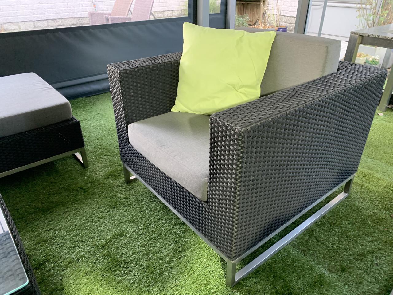 Prachtige lounge als nieuw topmerk jati kebon Mooie staanlamp krijg je er b