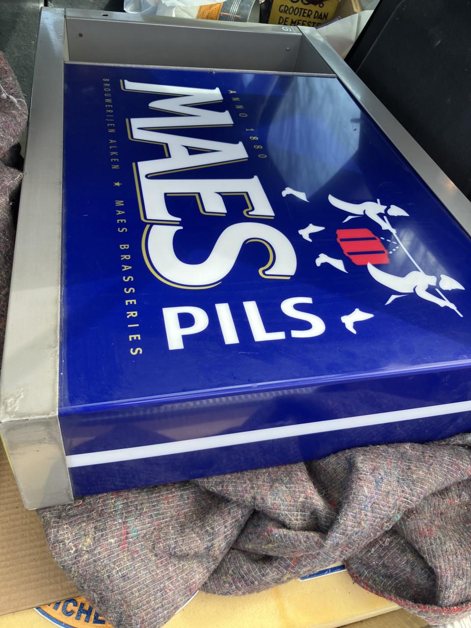 Maes pils lichtreclamebord