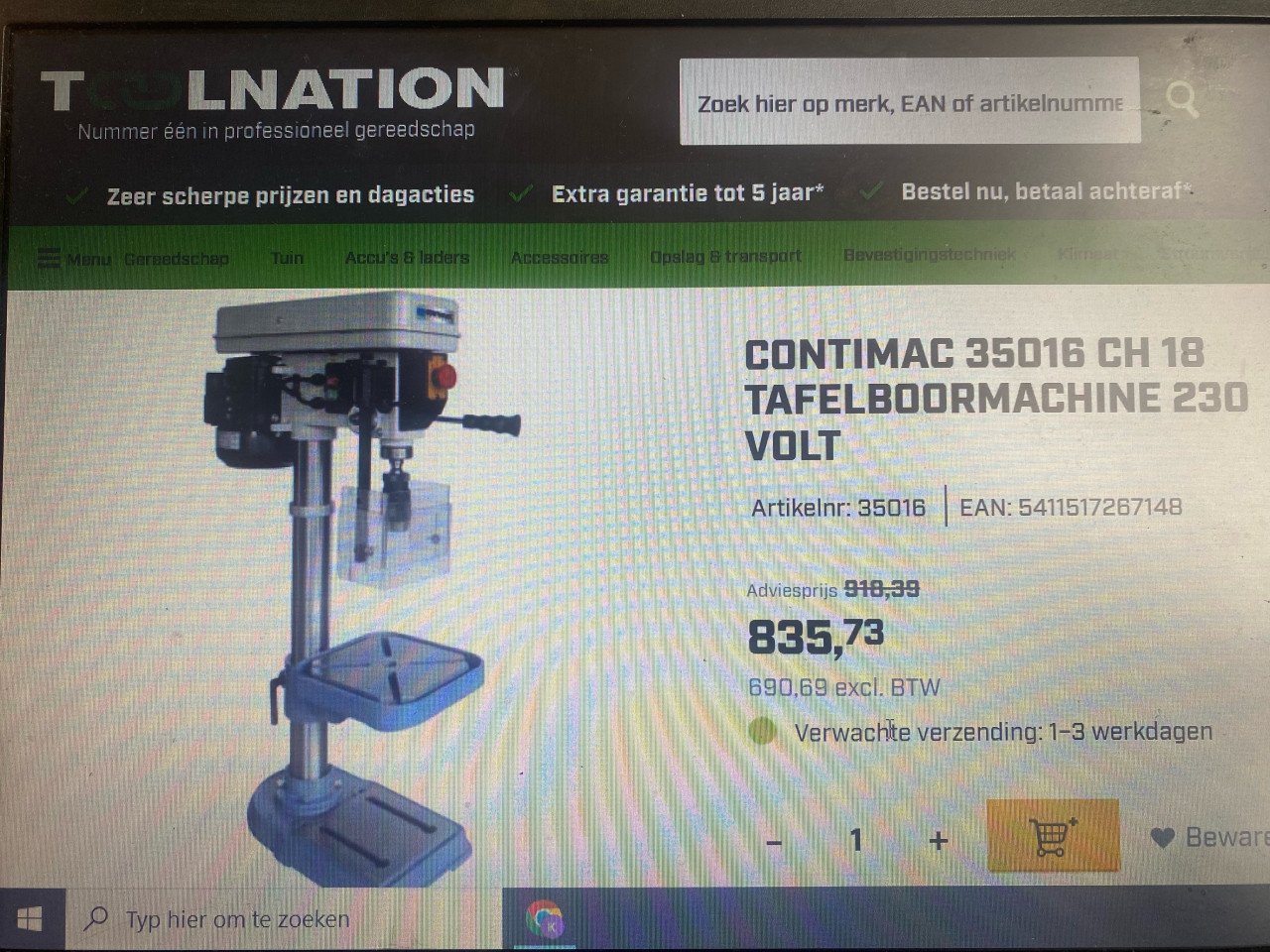 Groot Boormachine contimac  CH18
