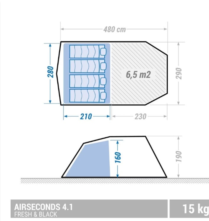 Opblaasbare tent