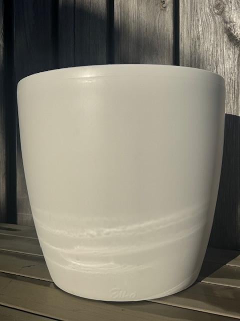Bloempot op wielen v. binnen, Elho, groot, wit, Ø 35 cm, H 32,5 cm, 22,8 l