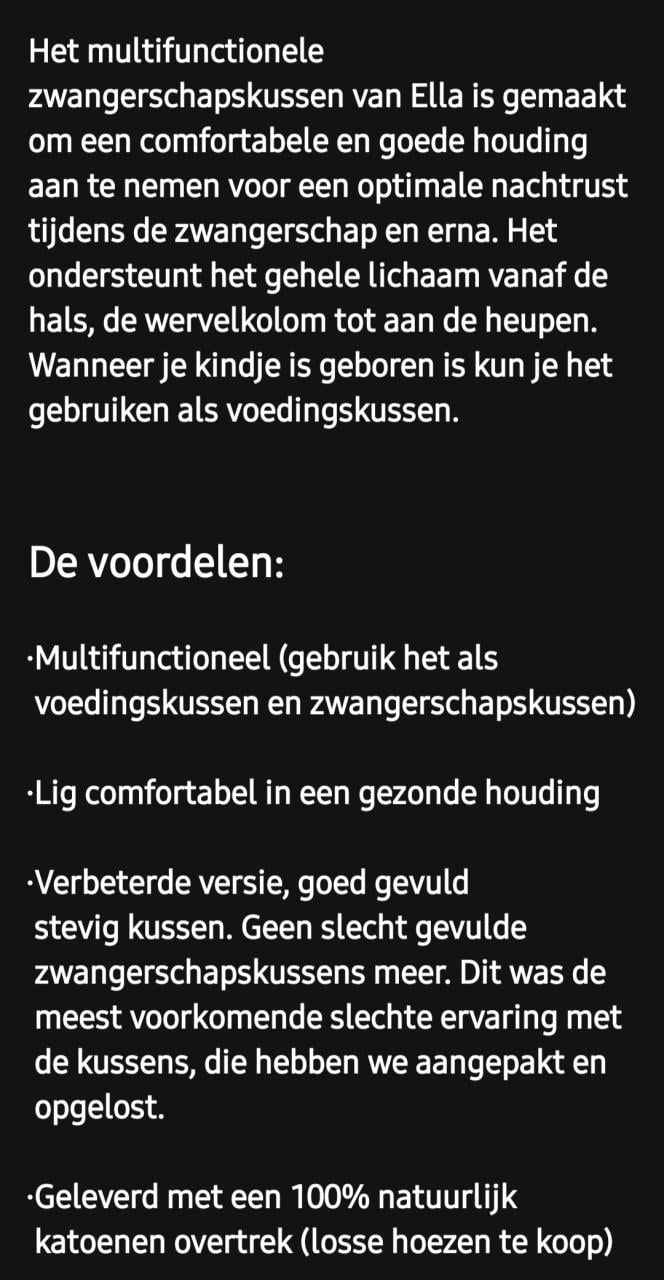 Xxl zwangerschapskussen