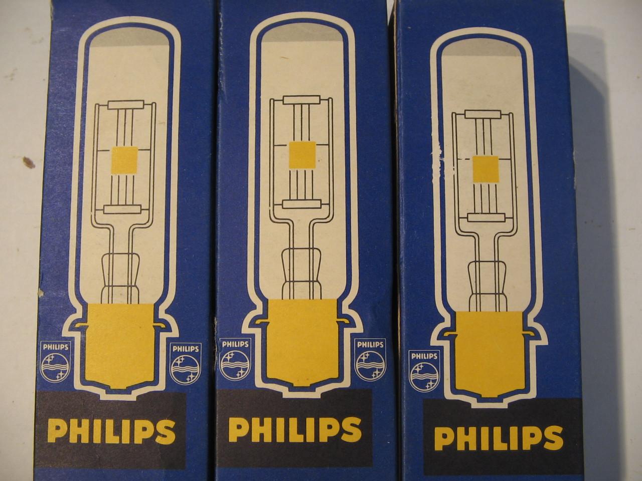 Projectielampen 150 Watt, 300 Watt en 750 Watt.