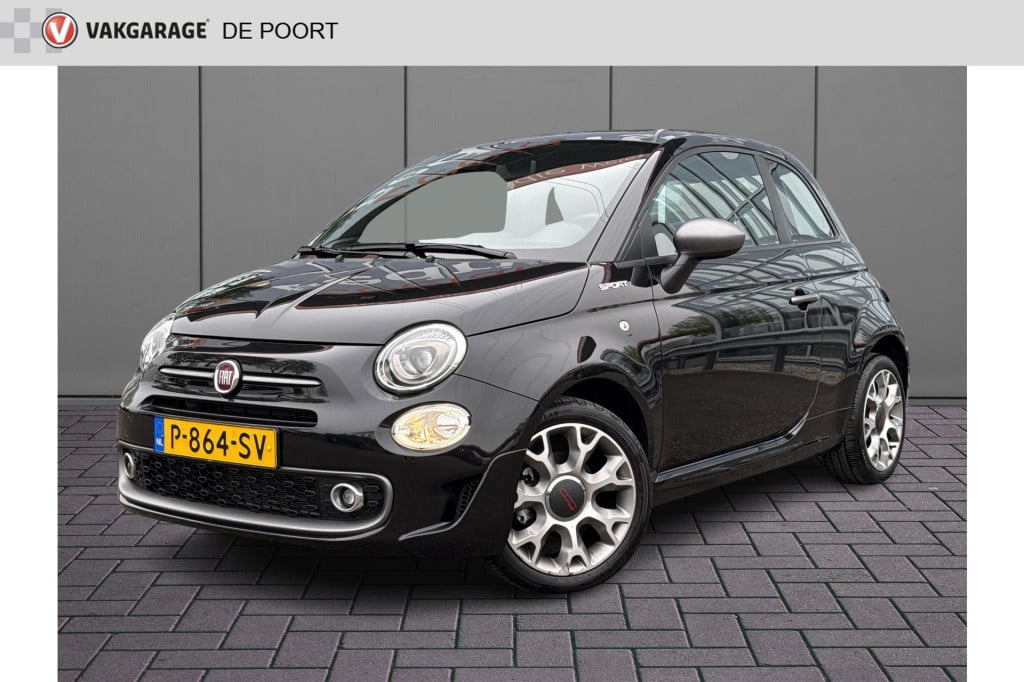 Fiat 500 1.0 hybrid sport | nl-auto | panorama | carplay | navi | clima | c