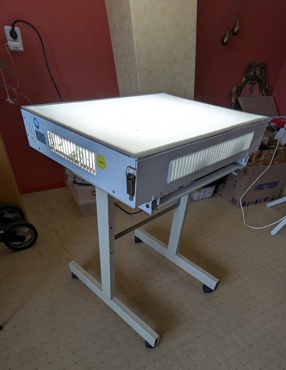Tekentafel met lichtbak