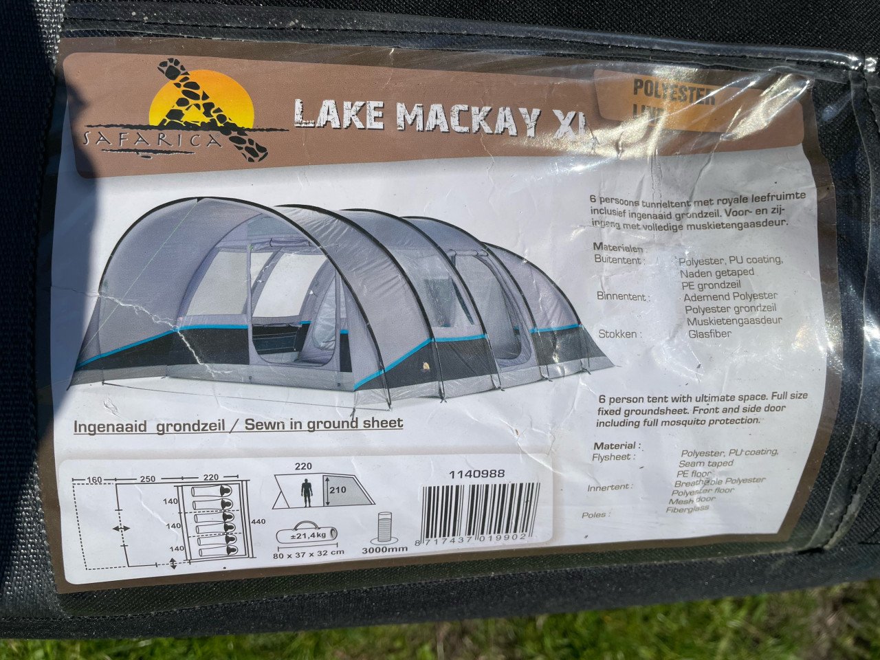 Tunneltent 6 persoons Safarica Lake Mackay XL