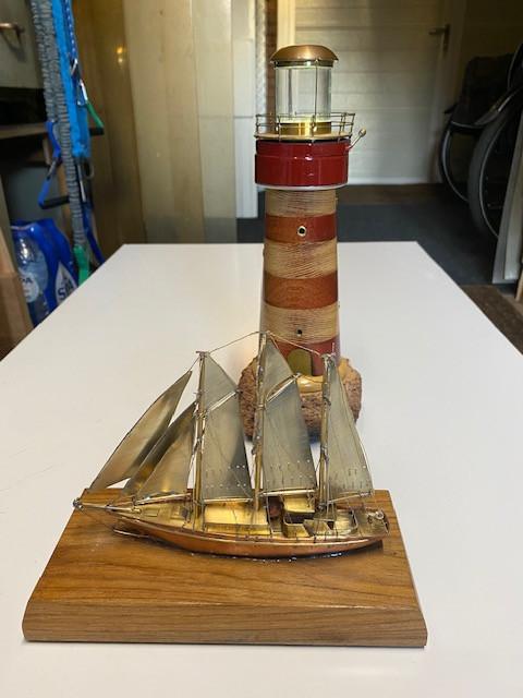 Prachtig model van zeilschip de Eendracht.