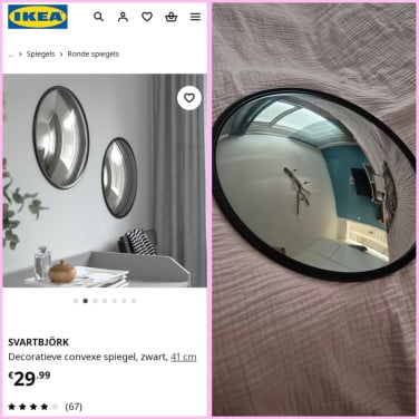 Bol spiegel van Ikea