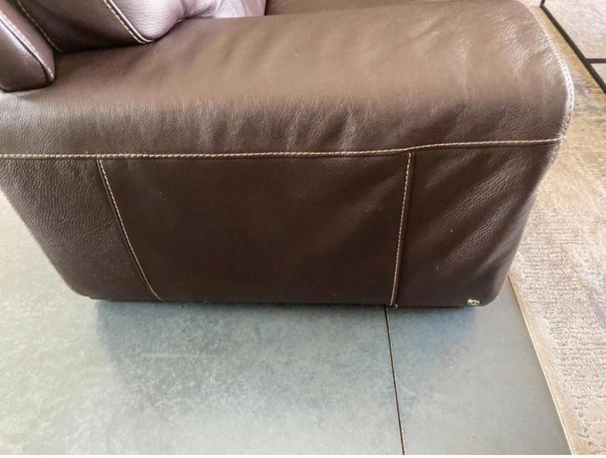 Lederen bank donkerbruin Merk Natuzzi