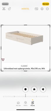 Flexa bed met matras en twee lades
