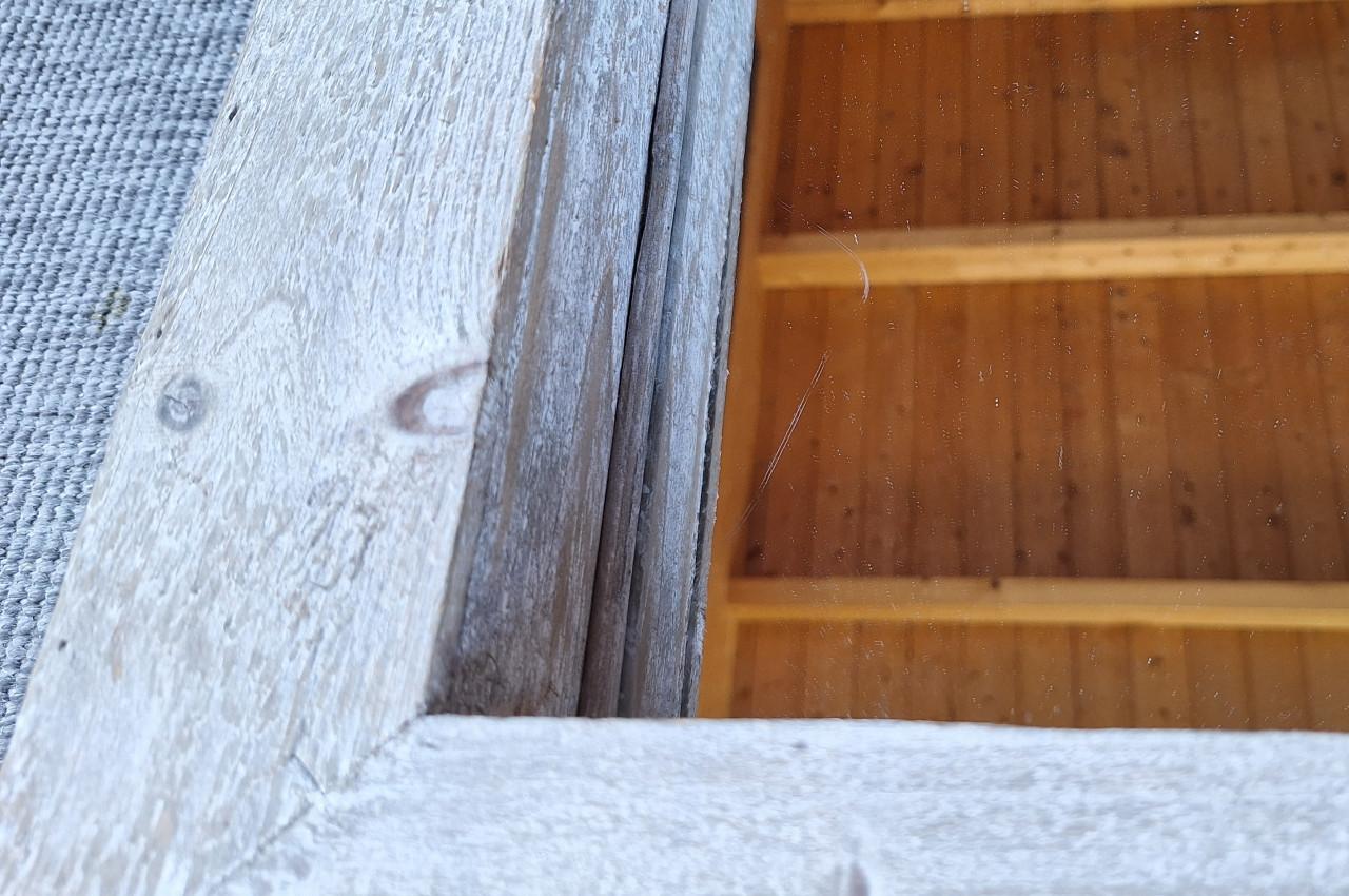 Mooie houten spiegel