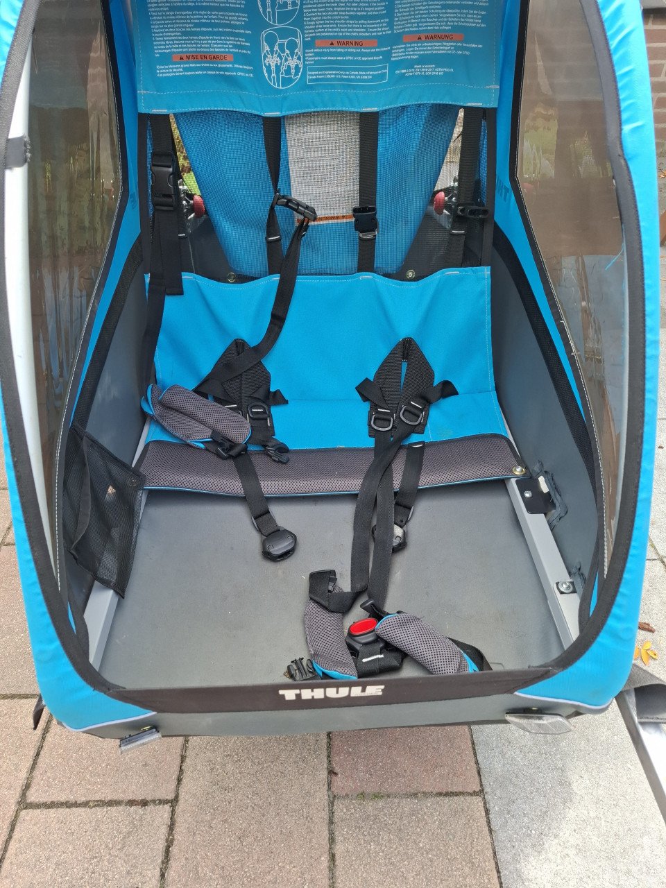 Fietskar thule blauw