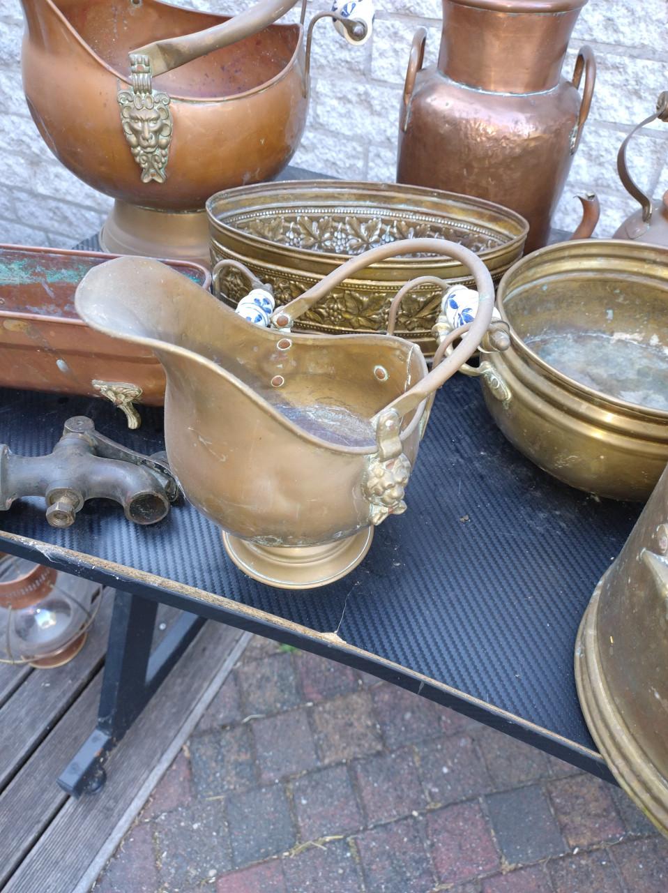 Koperen en bronzen potten