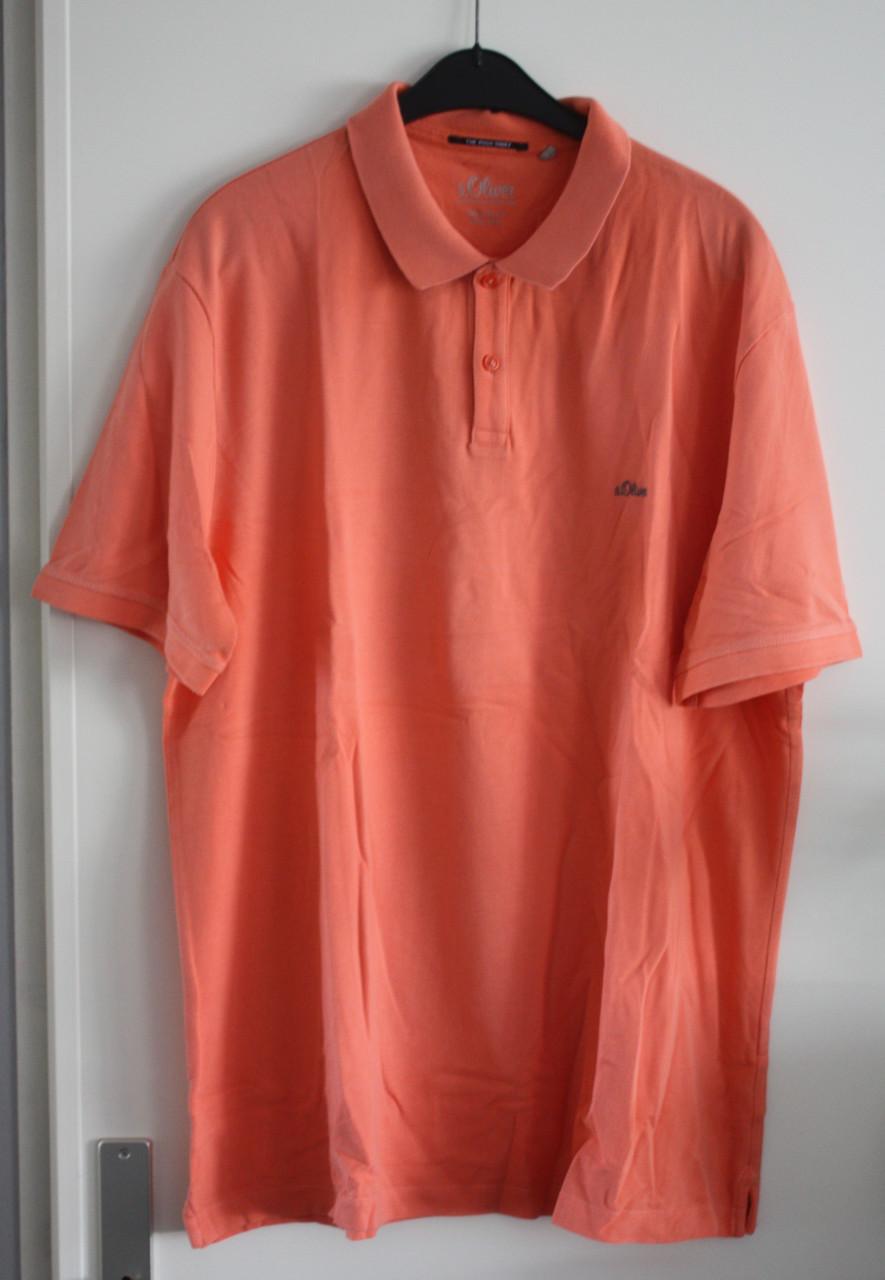 Oranje roze polo maat 3xl