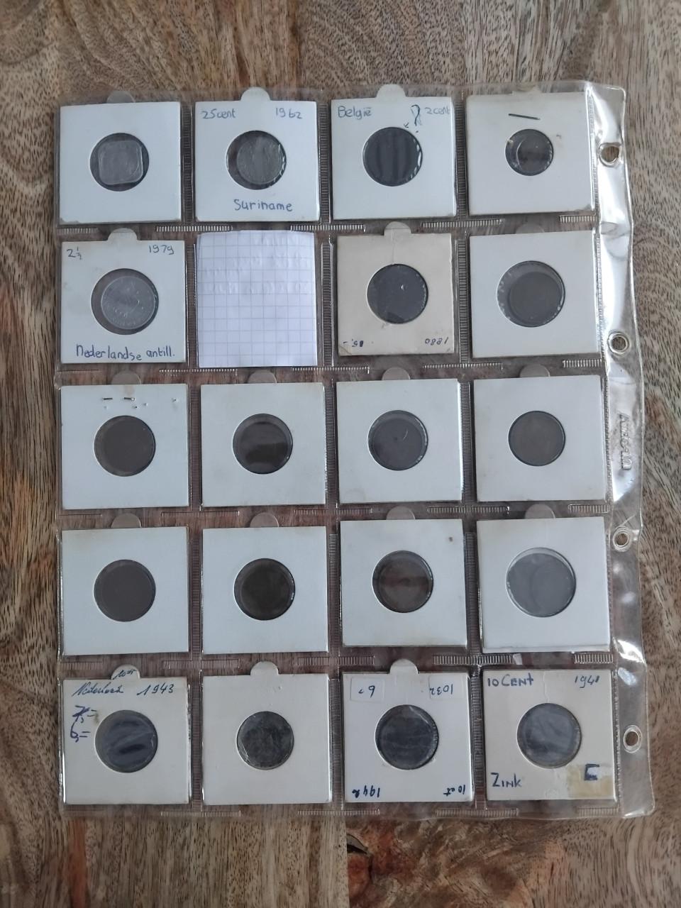 21 stuks Oude Munten Muntenverzameling