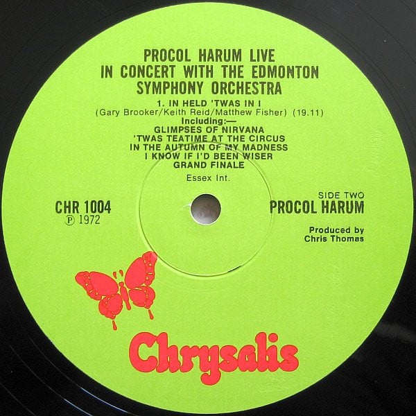 Lp Procol Harum Live