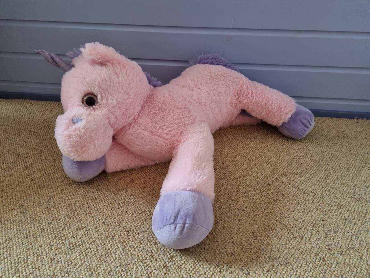 Grote knuffel unicorn