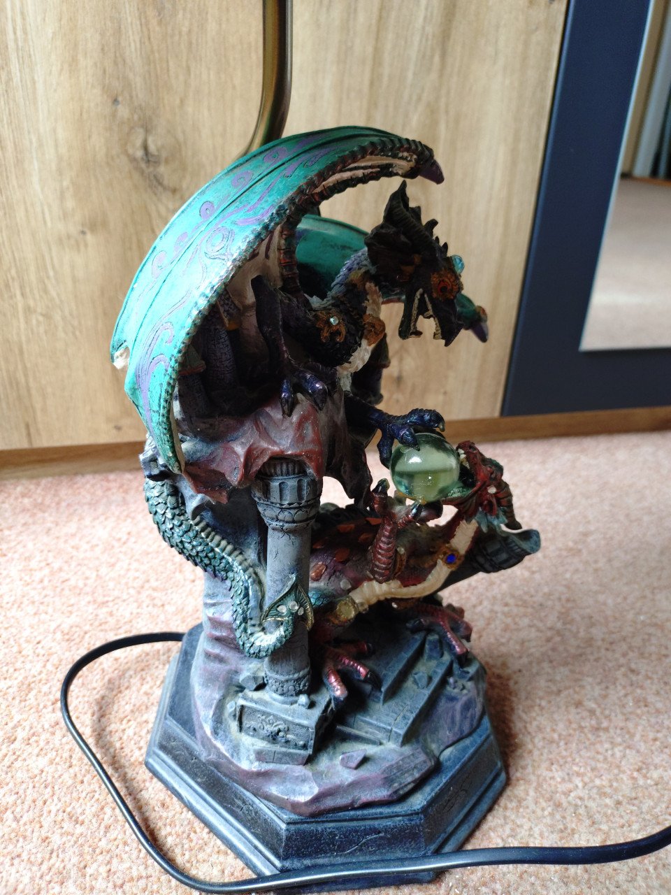 Lamp met draken