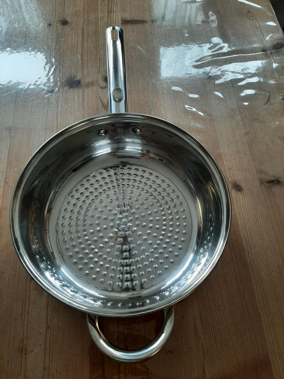 RVS - BRAAD / HAPJESPAN MET DEKSEL