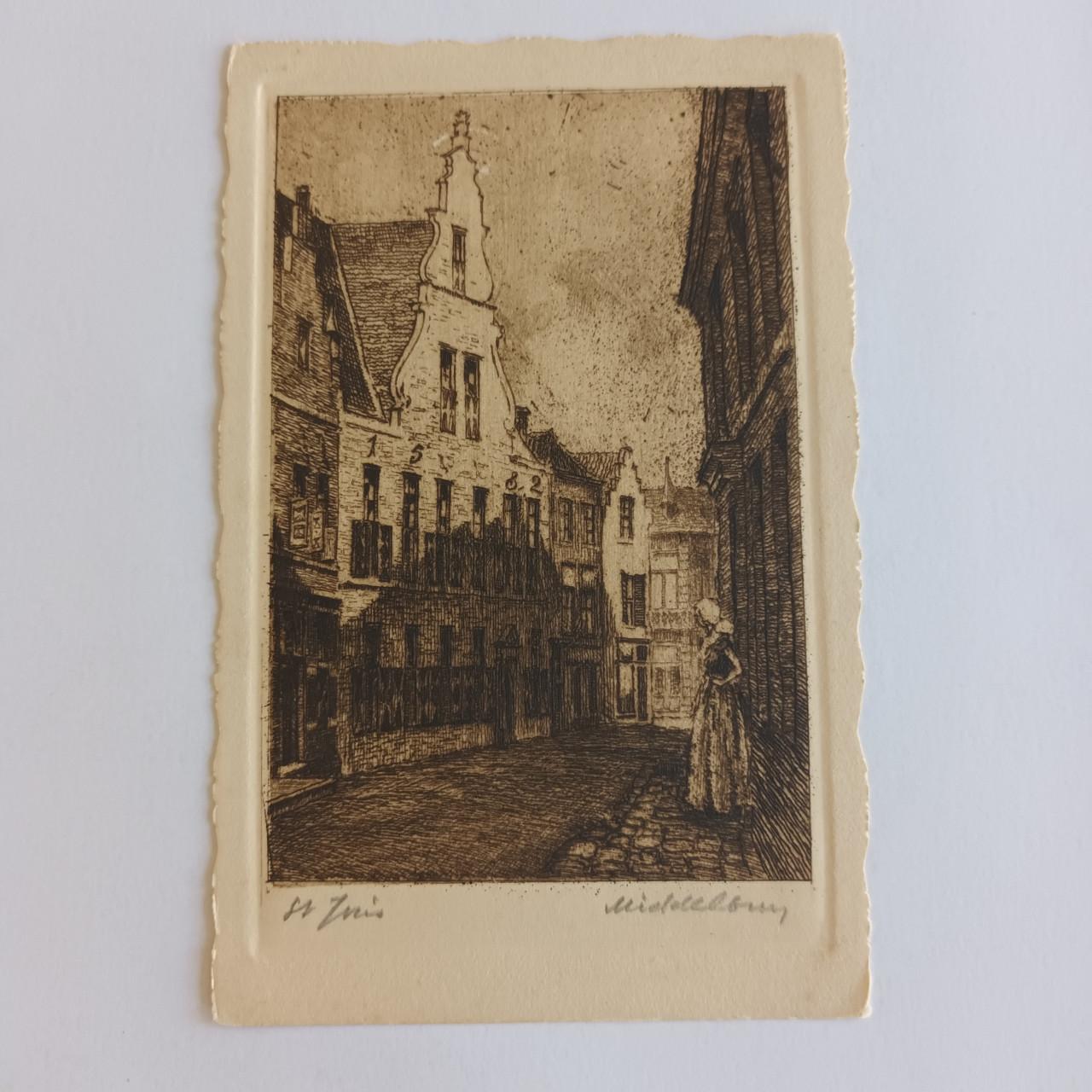 Middelburg St. Joris "Ets-kaart" 1920-1940