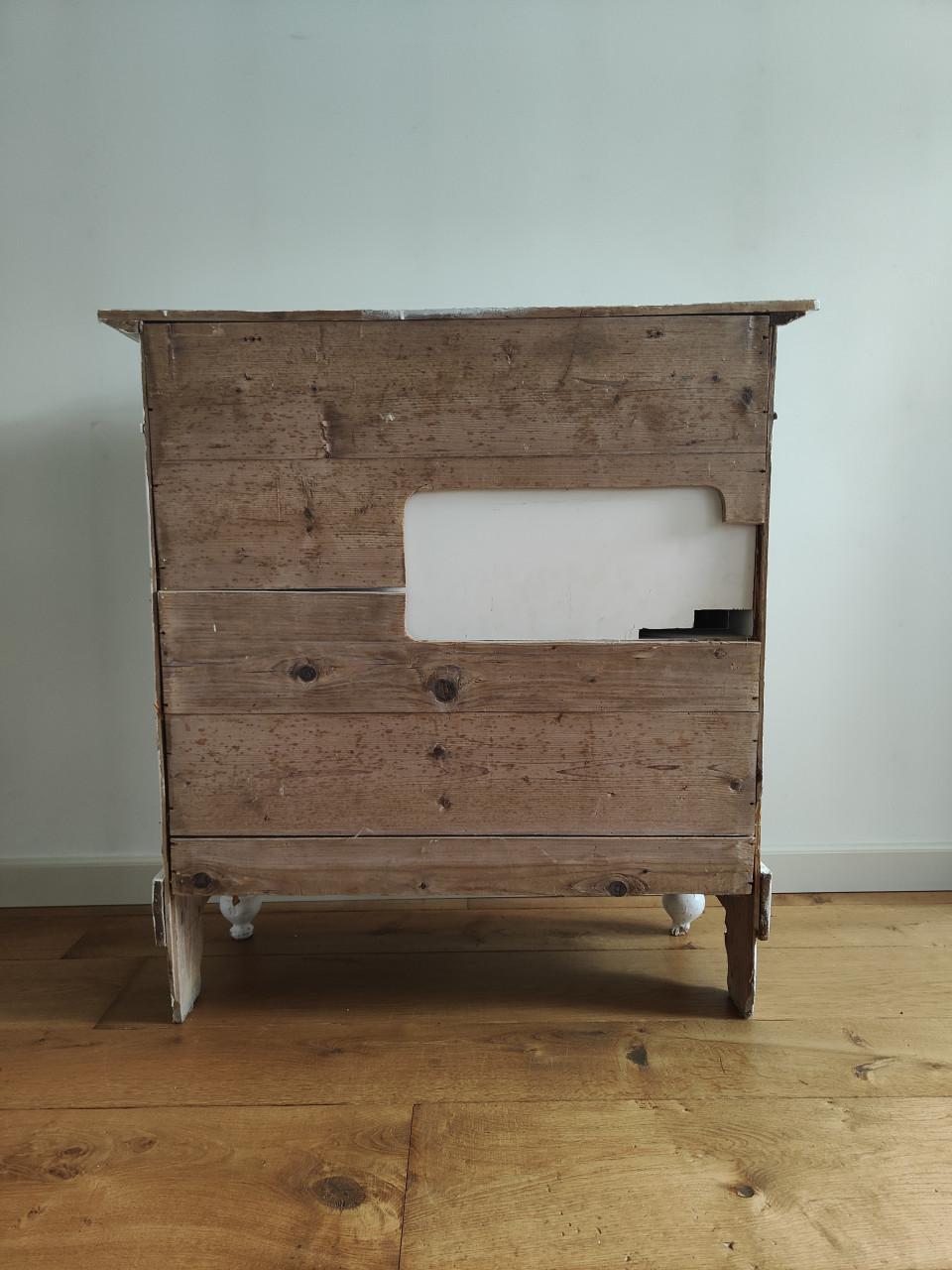 Brocante biedermeier kast