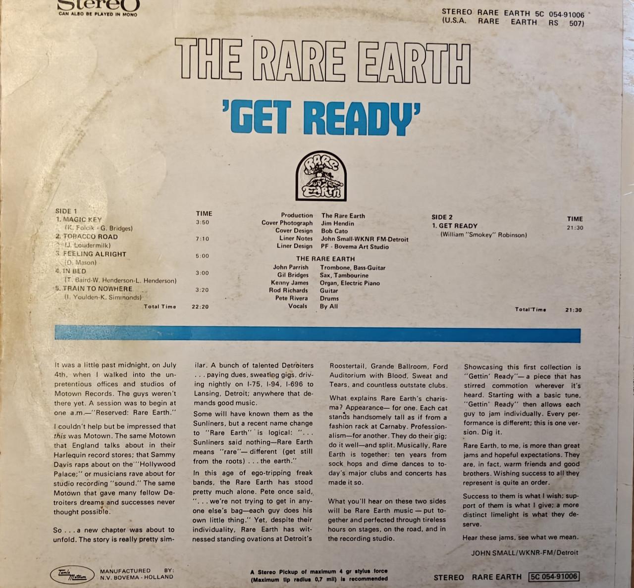 Te Koop LP  Rare Earth - Cer Ready