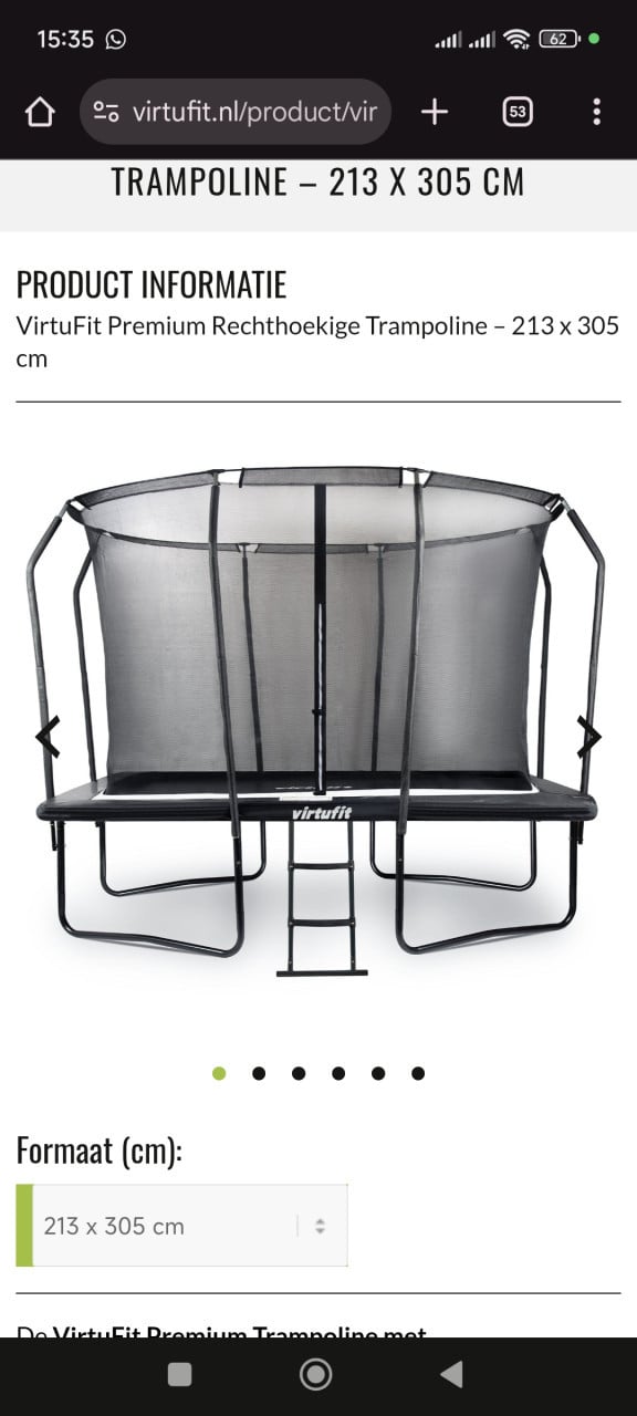 Virtufit trampoline