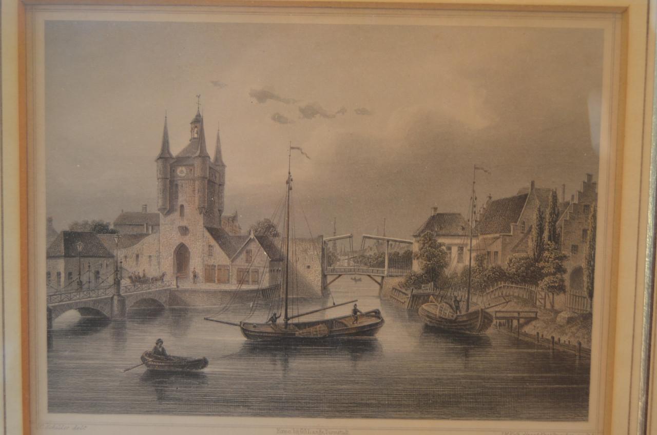 Gravure Haven van Zierikzee, Duits werk