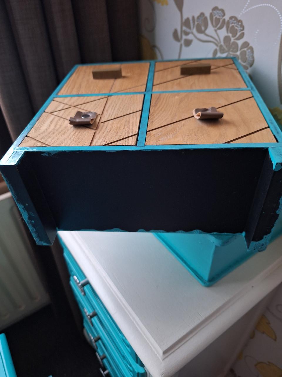 5 x turquoise blauw